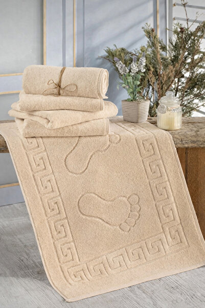 ÇIQRIK HOME منشفة قدم واحدة - امتصاص عالي للماء وناعمة ونمط دمشقي - 100% قطن ...