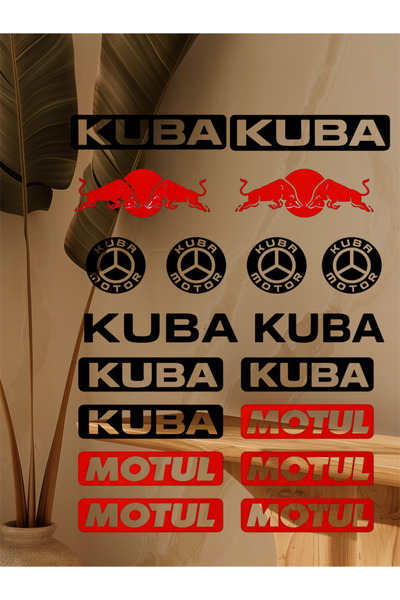 Limitless Design Kuba Uyumlu Motosiklet Sticker Seti 22x30 cm – Racing Tarz S...