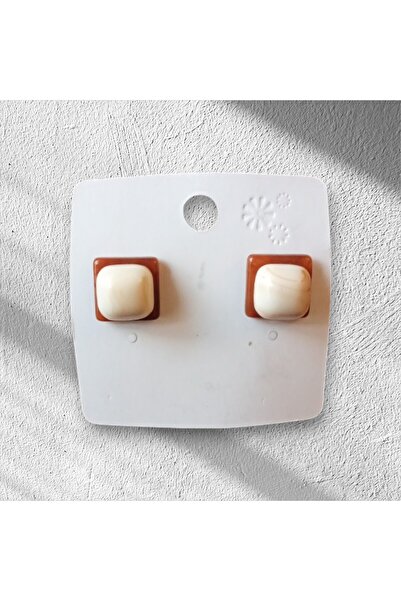 TChic Cream Color Square Earrings