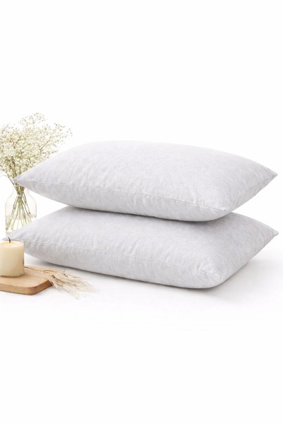 Binna Soft Πολύχρωμο μαξιλάρι κρεβατιού 2 τεμαχίων, από βαμβάκι και σιλικόνη,...