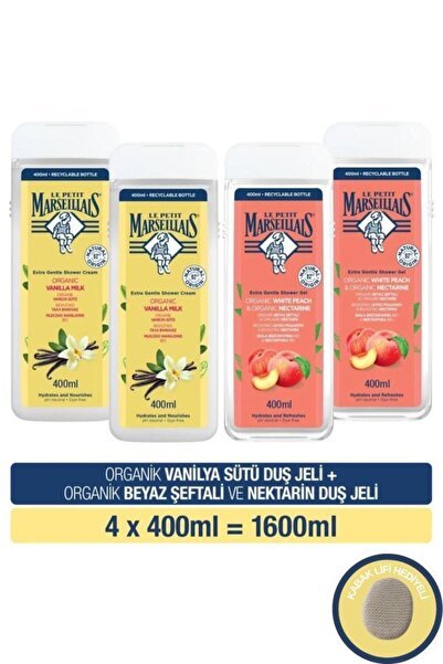 Le Petit Marseillais Vanilya Sütü ve Beyaz Şeftali Nektarin Banyo ve Duş Jeli...