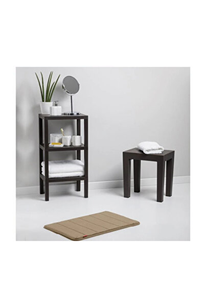 Lumi LUXURY Etajera Neagra cu Efect de Lemn cu 3 Rafturi 38x29x73.5cm