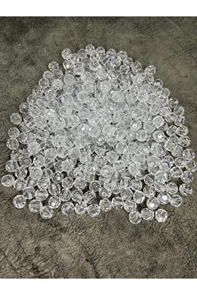 Mos Tespih 10 Gram 10mm Akrilik Janjanlı Şeffaf Boncuk (24-26 Boncuk)