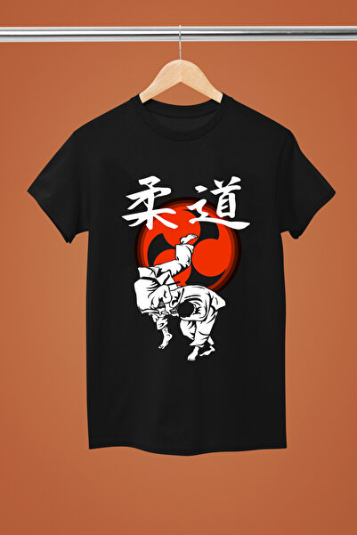 MAGORS تيشيرت جودو مطبوع 100% قطن بأكمام قصيرة وقصة عادية للشباب والأطفال