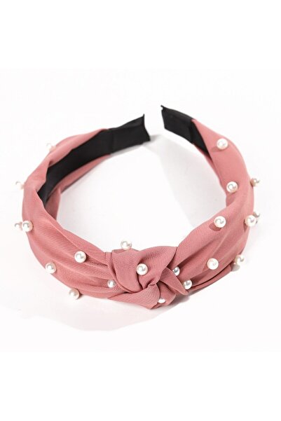 OEM Dark pink pearl headband