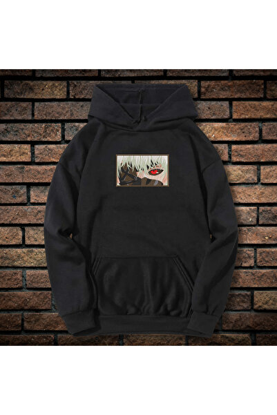 CXO Craft Men's Hoodie with Embroidery and Print, Ken Kaneki, Cotton