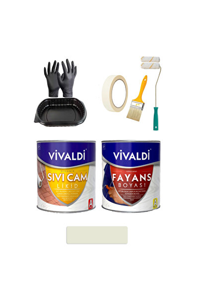 Vivaldi Fayans Boyası Seti Sıvı Cam Ve Uygulama Seti Mutfak,Mermer,Banyo,Tezg...