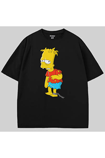 Crazy Тениска с голям размер „Барт Зомби“ от „Семейство Симпсън“