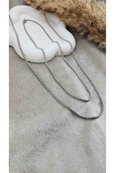 staınless steel Cube Chain Necklace |   316L Steel |   Dear Combination (or D...