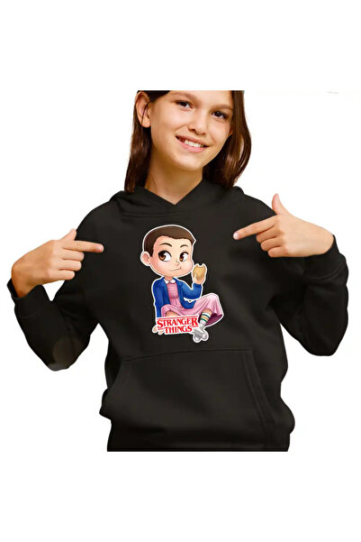 OEM Hanorac Copii Fete Stranger Things Jane Eleven Desene Cartoon