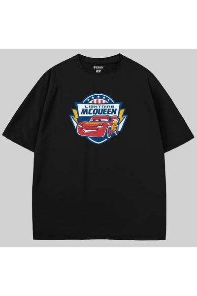 Crazy Μπλουζάκι Disney Cars 3 Lightning Mcqueen Lightning Fast oversized