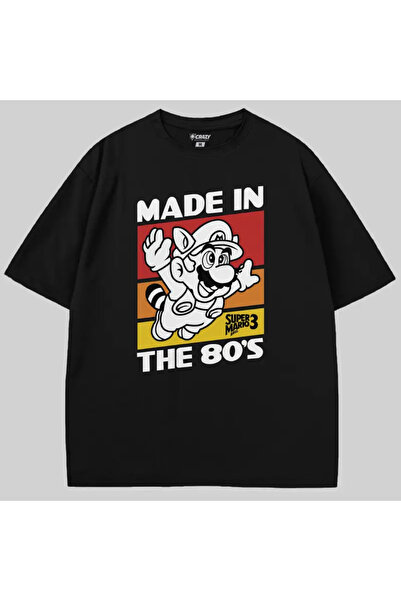 Crazy Μπλουζάκι Super Mario Made In The 80 oversized