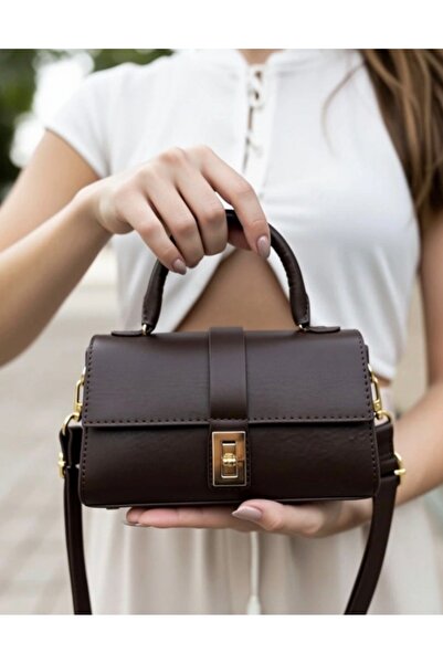 EZZY BLİSS Geantă de umăr și curea ezzybliss pentru femei, maro amar, dimensi...