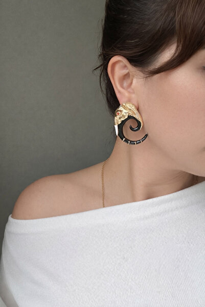 YENGEÇ Siyah Fil Küpe