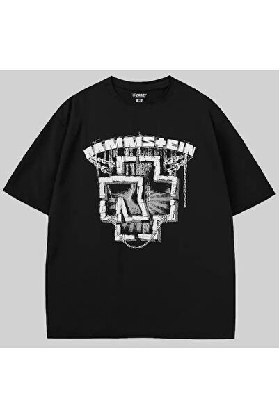 Crazy Rammstein верига прекалено голяма тениска