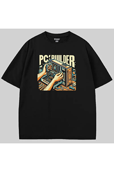 Crazy PC Builder Огромна тениска