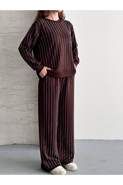 TOKARİS TEKSTİL Women's Modal Stone Tracksuit Set