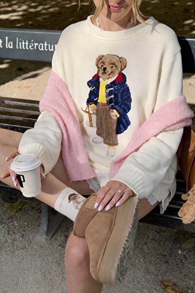 Jose Clothing Teddy Bear cu imprimeu Bumbac organic Swea tricou