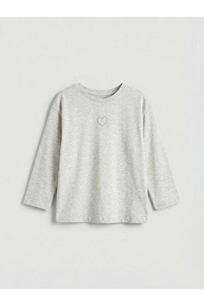 LC Waikiki RMZ GİYİM FARKIYA تي شيرت بناتي مطرز بياقة روبا