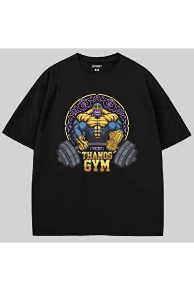 Crazy Тениска с голям размер Thanos Gym