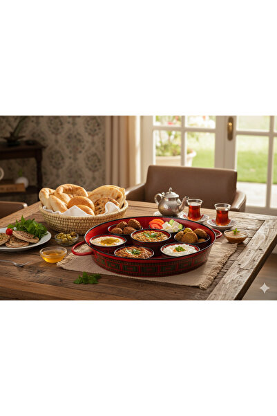 Generic Breakfast tray with lid and serving bowls
