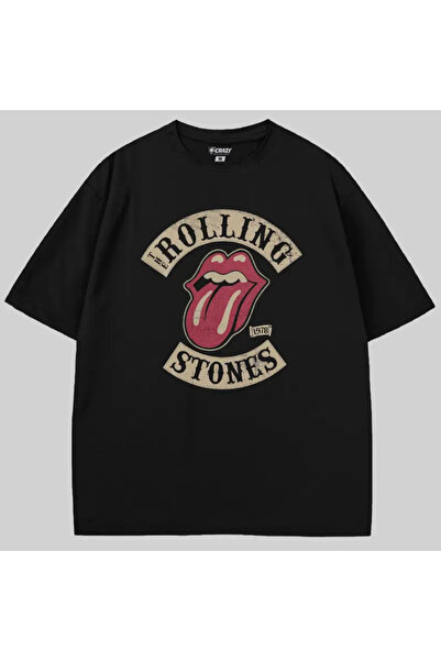 Crazy Tricou The Rolling Stones 1978 Tour supradimensionat