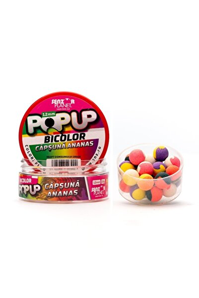 Senzor Planet POP-UP BICOLOR CAPSUNA & ANANAS (MIX BICOLOR) 12mm 25g