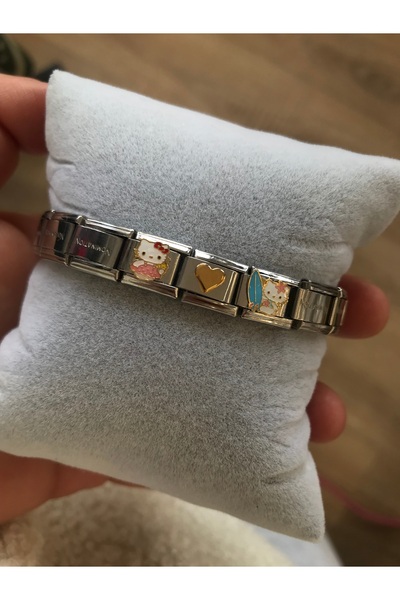 Çelik Hello city italyan bileklik