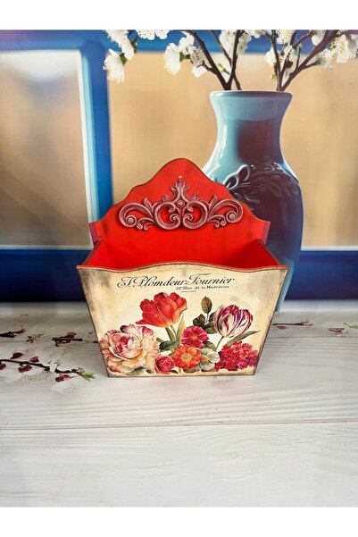 Bypinaryuksel Antique Floral Decorative Mailbox