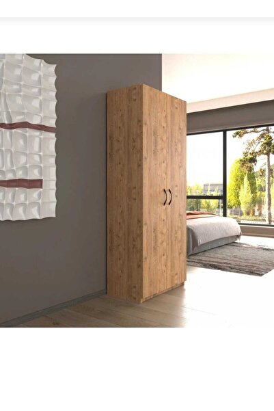 ETU 2 Kapaklı 5 Katlı Çok Amaçlı / Elbise Dolabı / Saklama Dolabı 70 Lilyum