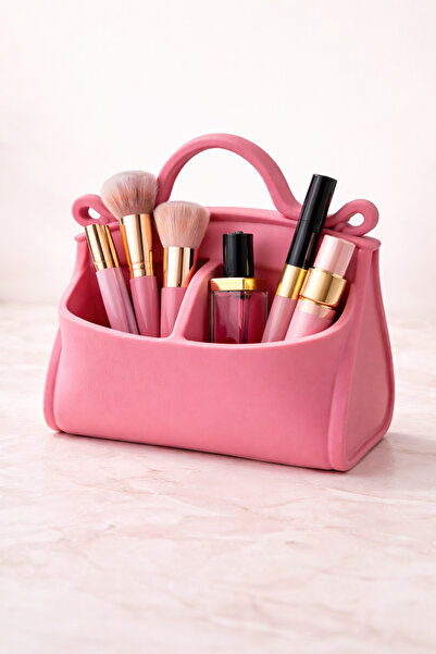 Sellor 2 Bölmeli Makyaj Organizeri & Masaüstü Kalemlik 15 x 13 cm