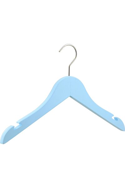 808 Studio Blue Wooden Baby Hanger 10 Pieces - Blue Baby Hanger - Baby Boy Cl...