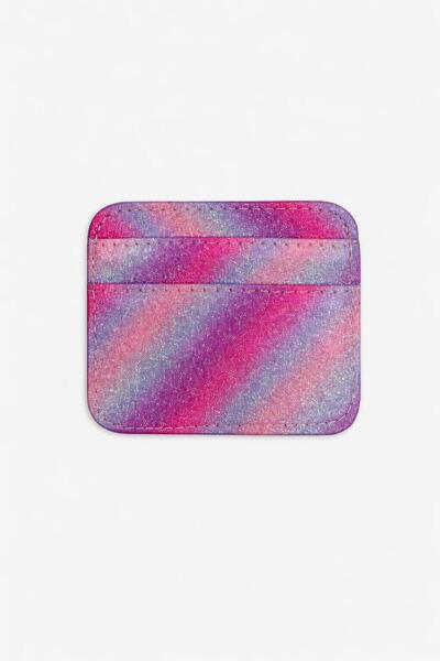 SHIKIRTI Double-Sided 5-Compartment Sparkling Glitter Women's Card Holder (Sh...