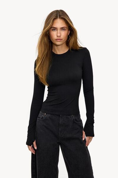 ossons Women's Finger Detailed Bodysuit Set of 3 - Black Ice Blue Brown