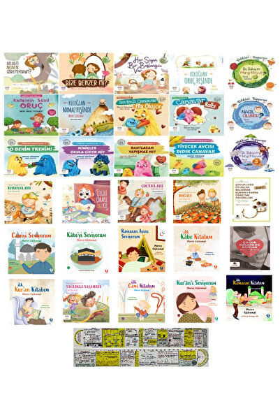 Cezve Çocuk Merve Gülcemal Dini Çocuk Kitapları 30 Kitap Set Allah'ı Neden Gö...