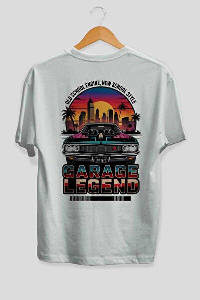 Ankhises Car Series (94) Rear Printed Oversized T-Shirt Men Women Cotton Crew...