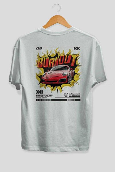 Ankhises Car Series (77) Rear Printed Oversized T-Shirt Men Women Cotton Crew...