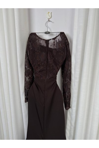 Elora Elora velvet dress with royal lace