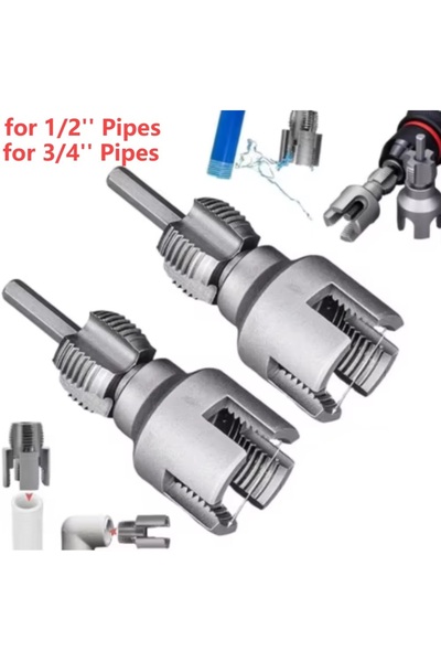 Depolife Pprc İç Dış Plastik Boru Diş Açma Seti 1/2 ve 3/4 İnç Borularla 20mm...