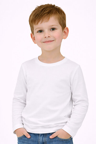 gardiant Erkek Çocuk Likralı Pamuk Sıfır Yaka Uzun Kol Body