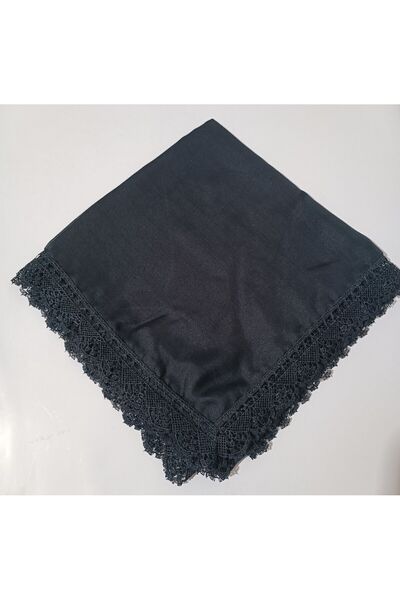 Valenia Hazır İğne Oyalı Düz Namazlık Mevlüt Örtüsü Yazma Tülbent Eşarp Kare