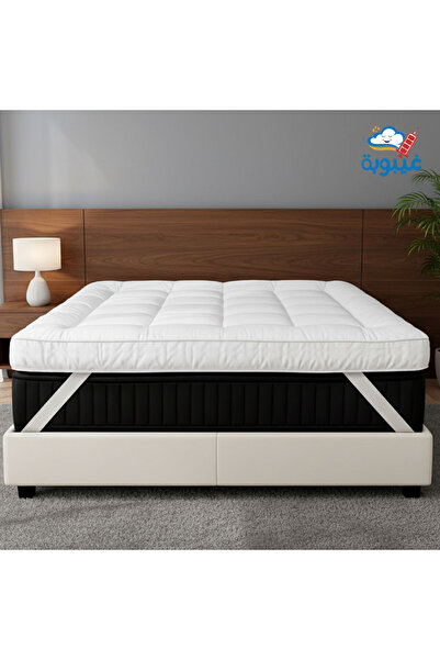 Ghaiboba لباد سرير فندقي فاخر ارتفاع 20 سم - متعدد المقاس - متعدد الألوان