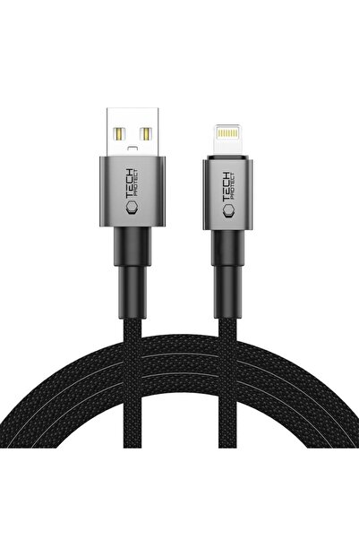 Tech-Protect Cablu USB/Lightning UltraBoost DNA 2m, 15W, 2.4A, Gri