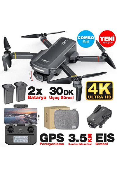SJRC F5S Pro+ Plus Combo 4K Kameralı Drone Seti +2Batarya+3.5KM Menzil+30 Dak...