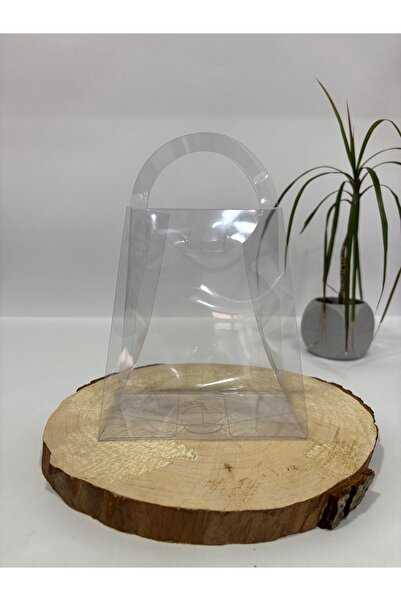 BURHAN AMBALAJ 12.5x7x14 Şeffaf Asetat Çanta 40 Adet Demonte