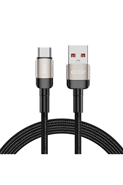 Tech-Protect UltraBoost EVO USB-C Cable, 100W Fast Charge, 2m, Gray