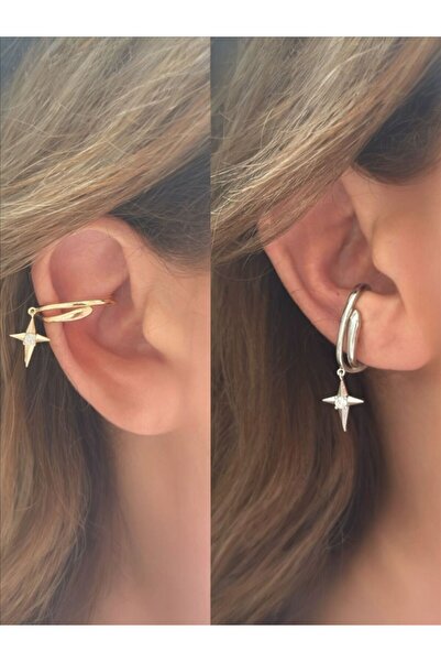 QA Quella Accessories Women's Special Series Pole Star Non-Pierced Cartilage ...