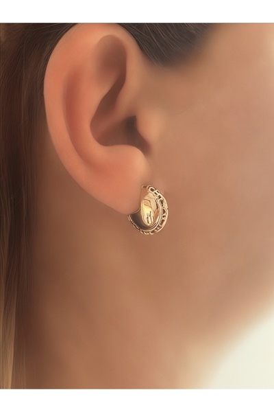 QA Quella Accessories XUPİNG BOMBE VİNTAGE SOFT ROSE GOLD KÜPE