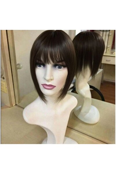 Gerçek Efsane Koyu kumral kahküllü tepelik gerçek saç