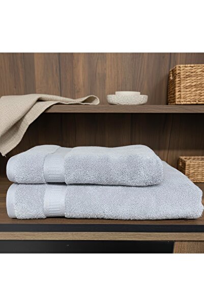 COTTOWEL'S طقم حمام من القش مكون من قطعتين / منشفة حمام 90×150 / منشفة شعر 50...